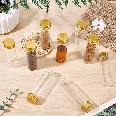 20Pcs Clear Glass Bottles Bead Containers CON-AR0001-16D-1