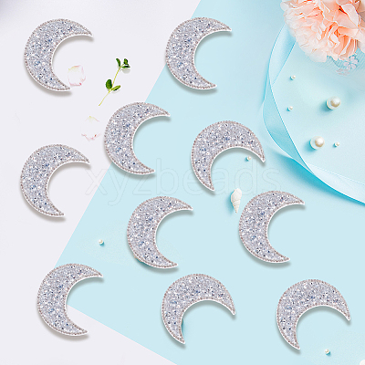 Resin Rhinestone Hotfix Rhinestone Iron on/Sew on Cloth Patches DIY-WH20063-030E-1