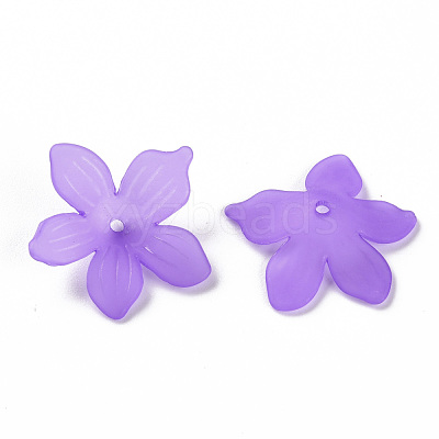 Frosted Acrylic Bead Caps MACR-S371-05A-747-1