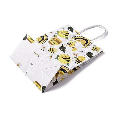 Bees Theme Rectangle Paper Bags CARB-F012-02E-1