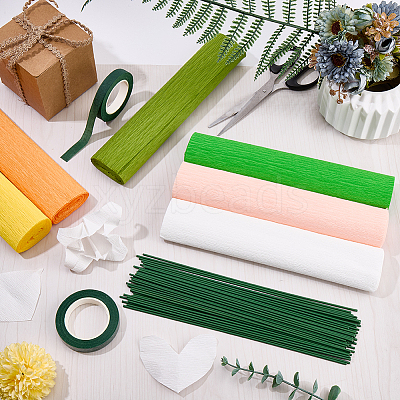 6 Rolls 6 Colors Handmade Crepe Paper DIY-CP0012-89B-1