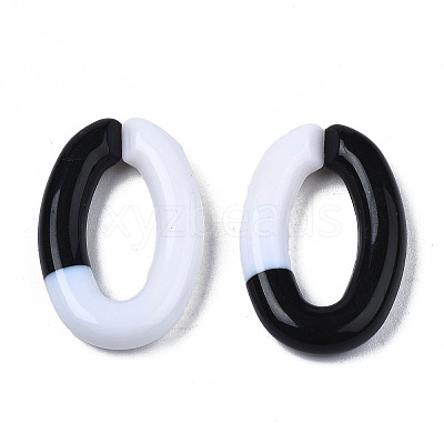 Two Tone Opaque Acrylic Linking Rings OACR-S038-035-1