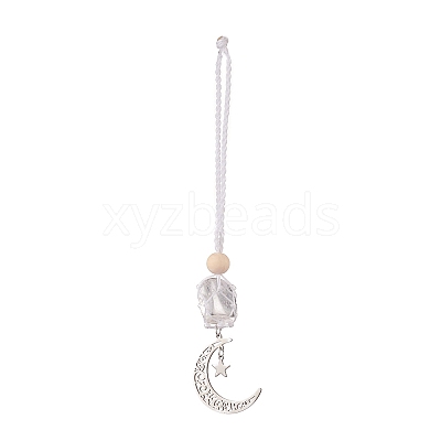 Moon 201 Stainless Steel Pendant Decorations HJEW-JM00958-03-1