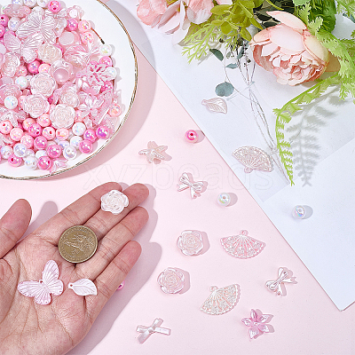 110Pcs DIY Gradient Color Style Jewelry Making Finding Kits KY-SP0001-67E-1