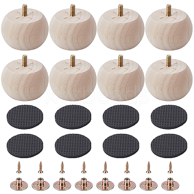 Wood Furniture Legs LS-FIND-WH0139-966B-1