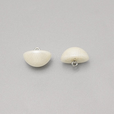 1-Hole Plastic Buttons LS-BUTT-WH0022-06H-1