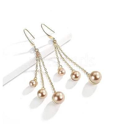 Vintage Imitation Pearl Dangle Earrings JE1098B-1