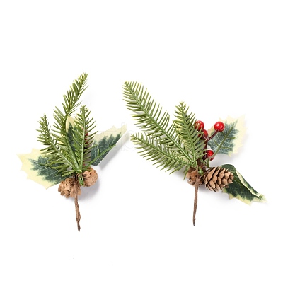 Wholesale Plastic Artificial Winter Christmas Simulation Pine Picks Decor 