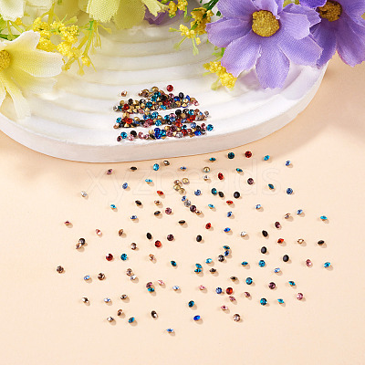 Pointed Back Glass Rhinestone Cabochons RGLA-YS0001-04A-1