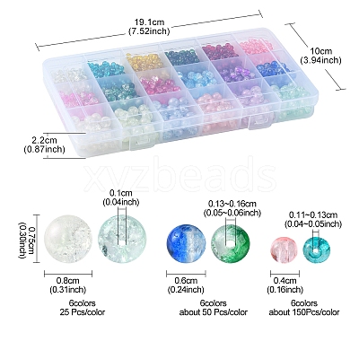1250Pcs Glass Beads GLAA-FS0001-38-1