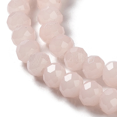 Baking Paint Imitation Jade Glass Bead Strands DGLA-A034-J8MM-A41-1