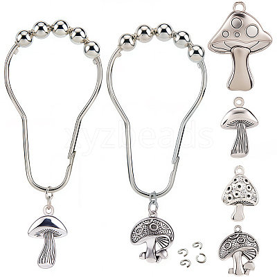 12Pcs 4 Styles Zinc Tibetan Style Alloy Pendants FIND-SP0004-40AS-1