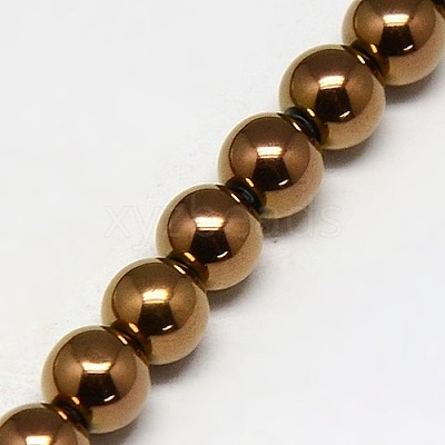 Electroplate Non-magnetic Synthetic Hematite Beads Strands G-J169A-2mm-M-1