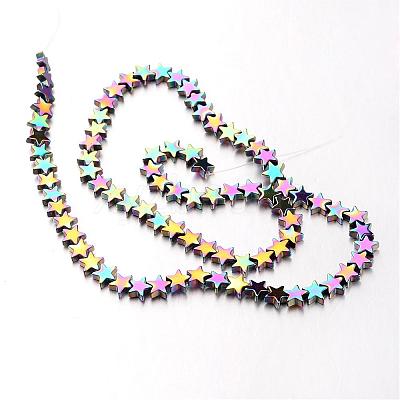 Electroplate Non-magnetic Synthetic Hematite Bead Strands G-F300-24B-02-1