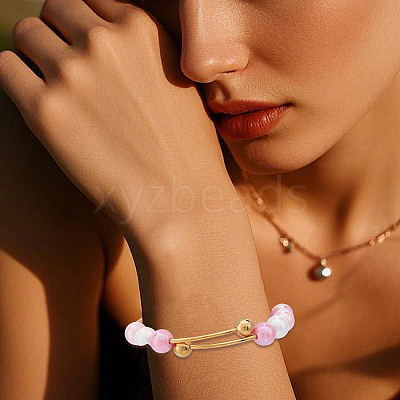 6Pcs Adjustable 304 Stainless Steel Wire Cuff Bangle Making MAK-BBC0001-24A-G-1