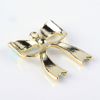 Bowknot Alloy Enamel Pendants ENAM-Q033-22A-1