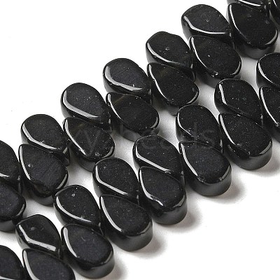 Natural Black Mahogany Obsidian Beads Strands G-B064-B53-1