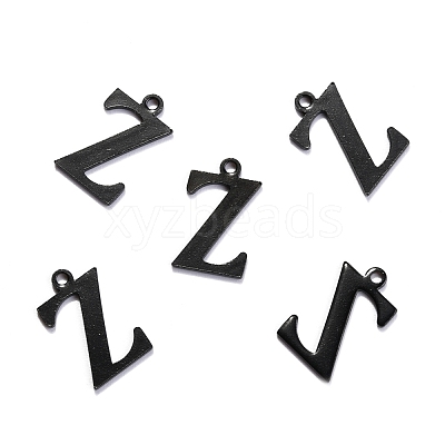 304 Stainless Steel Alphabet Charms STAS-H122-Z-EB-1