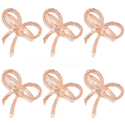 Bowknot Iron Napkin Rings DIY-WH20007-680RG-1