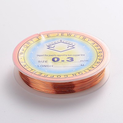 Copper Jewelry Wire CWIR-CW0.3mm-14-1