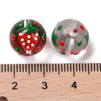 Handmade Glass Enamel Beads Strands LAMP-A001-A10-1