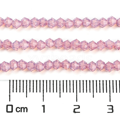 Baking Paint Transparent Glass Beads Strands DGLA-F029-J2mm-04-1