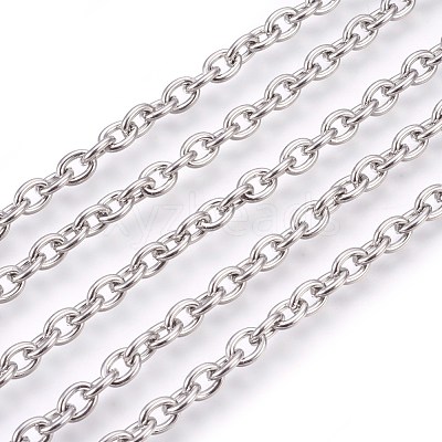 Tarnish Resistant 304 Stainless Steel Cable Chains CHS-L017-09B-1