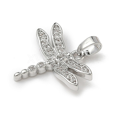 Brass Micro Pave Cubic Zirconia Pendants KK-I371-24P-1