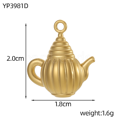 304 Stainless Steel Pendants STAS-OY017-11G-1