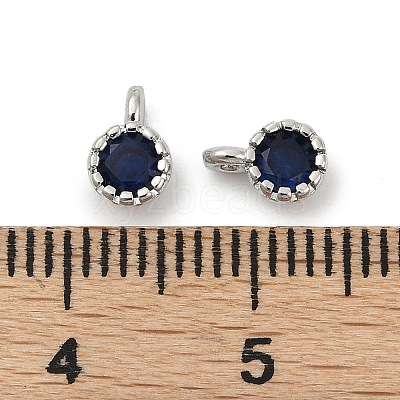 Brass Pave Cubic Zirconia Pendants KK-H204-03P-M-1