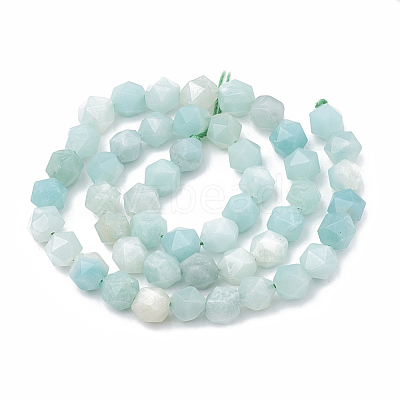 Natural Amazonite Beads Strands G-S332-6mm-009-1