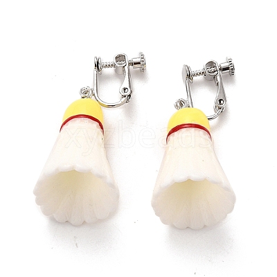 Resin Clip-on Earrings EJEW-Z015-10-1