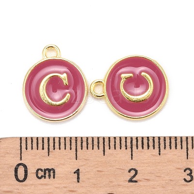 Golden Plated Alloy Enamel Charms X-ENAM-S118-08C-1