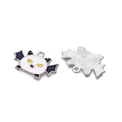 Halloween Theme Alloy Enamel Pendants ENAM-T020-08E-1