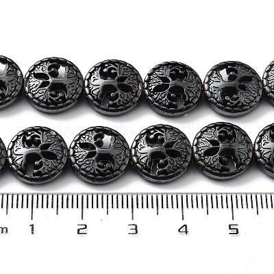 Synthetic Non-Magnetic Hematite Hollow Beads Strands G-H303-B03-1