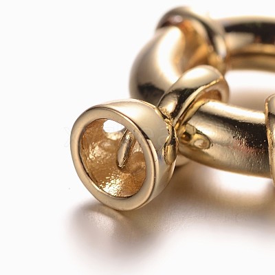 Brass Spring Ring Clasps KK-O091-01G-NR-1