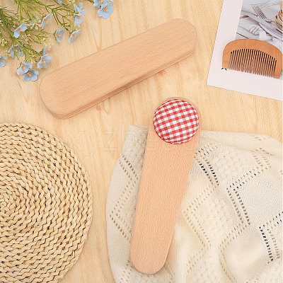 2Pcs 2 Style Wood Tailors Clapper TOOL-GL0001-09-1