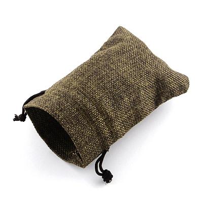 Burlap Packing Pouches Drawstring Bags ABAG-Q050-10x14-05-1