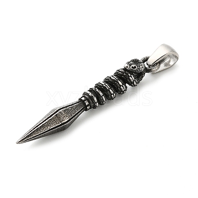 316 Surgical Stainless Steel Pendants STAS-A123-04B-AS-1