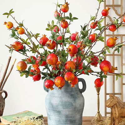 Mini Foam Imitation Pomegranates AJEW-WH0473-06-1