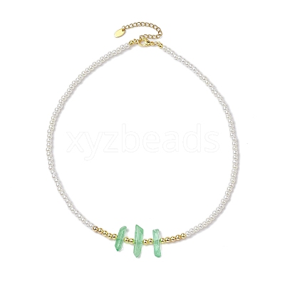ABS Plastic Imitation Pearl Beaded Necklaces NJEW-JN04859-02-1