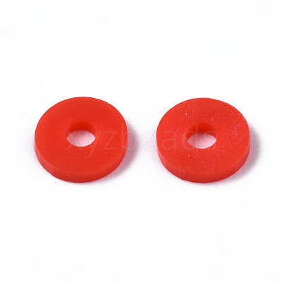 Handmade Polymer Clay Beads Strands CLAY-R089-6mm-T02B-20-1