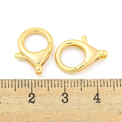 Brass Lobster Claw Clasps KK-K382-03C-G-1