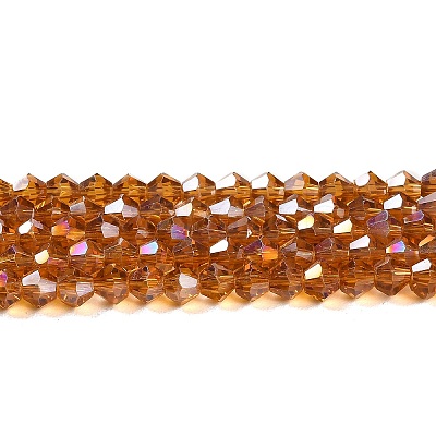 Transparent Electroplate Glass Beads Strands EGLA-A039-T3mm-B28-1