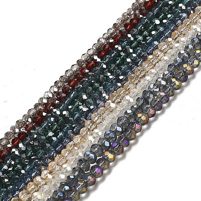 Electroplate Glass Beads Strands EGLA-D020-3x2mm-M2-1