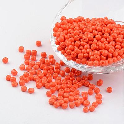 6/0 Baking Paint Glass Seed Beads X-SEED-S003-K4-1