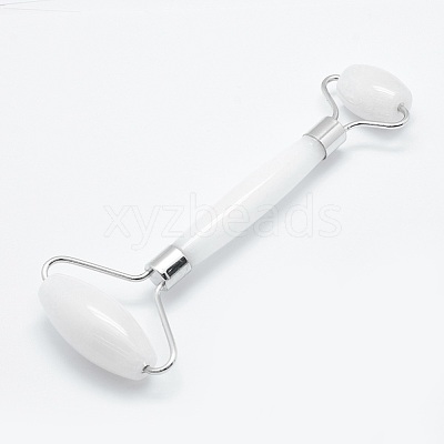 Natural White Jade Brass Face Massager MRMJ-G008-19P-1