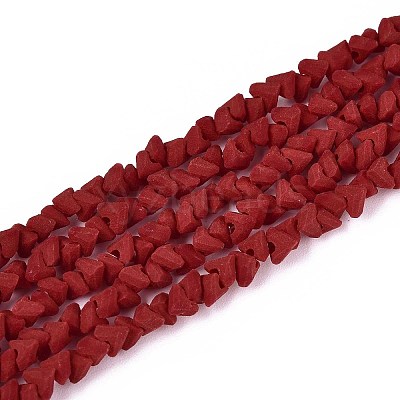 Frosted Opaque Glass Beads Strands LS-GLAA-N017-4mm-15-1