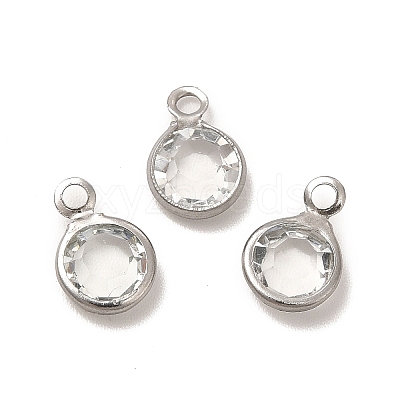 304 Stainless Steel with Glass Charms STAS-G305-11P-04-1