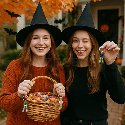Halloween Theme DIY Keychain Making Kits DIY-PH0030-62-1